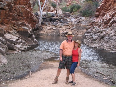 A peaceful water hole at Serpentine Gorge