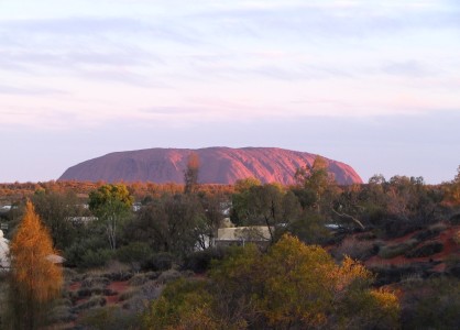 A golden sunset across the desert